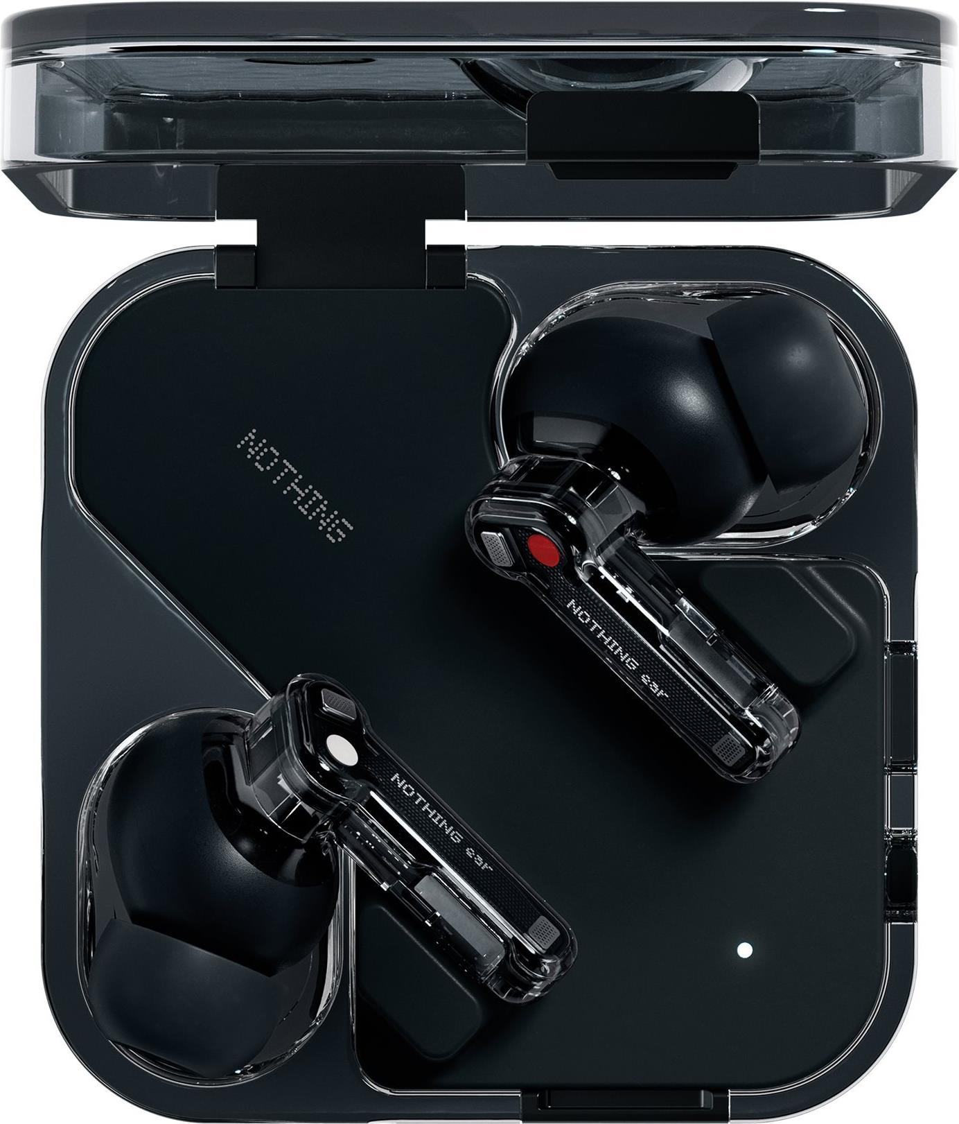 Nothing Ear True Wireless-Kopfhörer Bluetooth ANC 8,5 h Akkulaufzeit Schwarz, Transparent