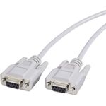 Renkforce Null-Modem Anschlusskabel [1x D-SUB-Buchse 9pol. - 1x D-SUB-Buchse 9pol.] 1.80 m Grau Renkforce