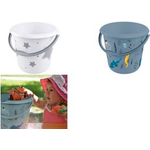 keeeper Deco-Putzeimer ilvie "Sealife", rund, 10 Liter Farbe: crystal-grey-transparent, mit Aufdruck, Material: PP, - 1 Stück (1260068028500)