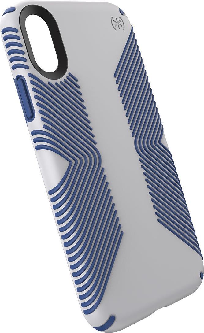 Speck Presidio Grip iPhone XR Handy-Schutzhülle 15,5 cm (6.1" ) Cover Blau - Grau (117059-7569)