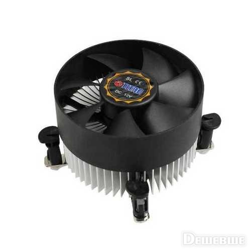 Titan DC-155A915Z/R Prozessor-Luftkühler Low-Profile Schwarz, Grau