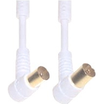 e+p HFW 202 G Koaxialkabel coax Koaxial 2,5 m Weiß (HFW 202 G)