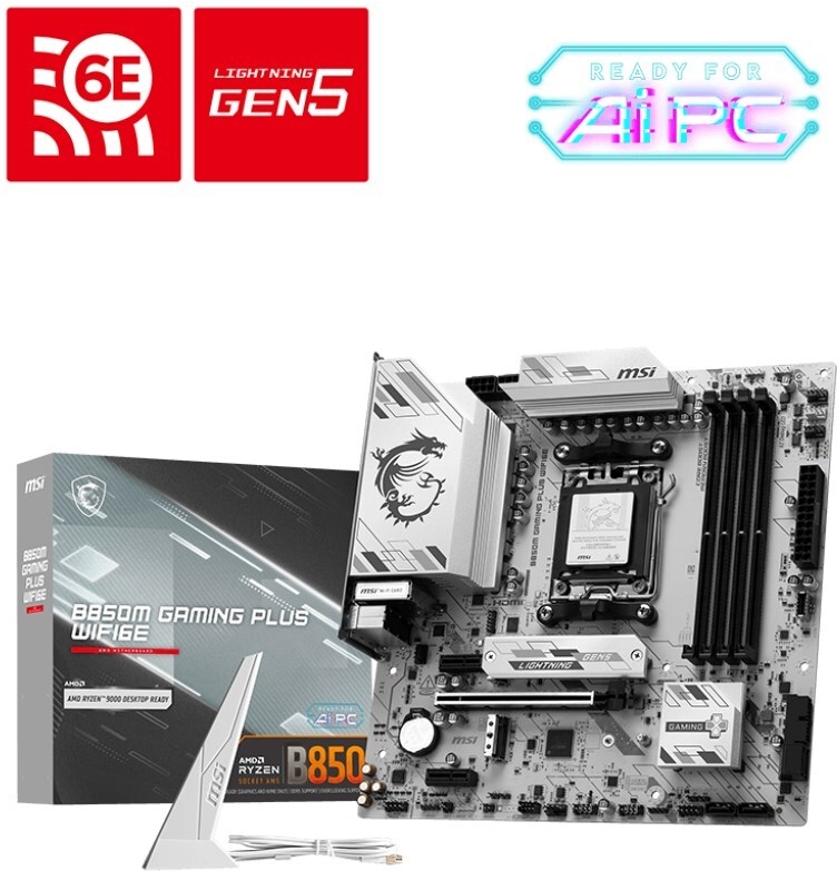 MSI B850M Gaming Plus Wifi6E (B850,AM5,mATX,DDR5) (7E81-001R)