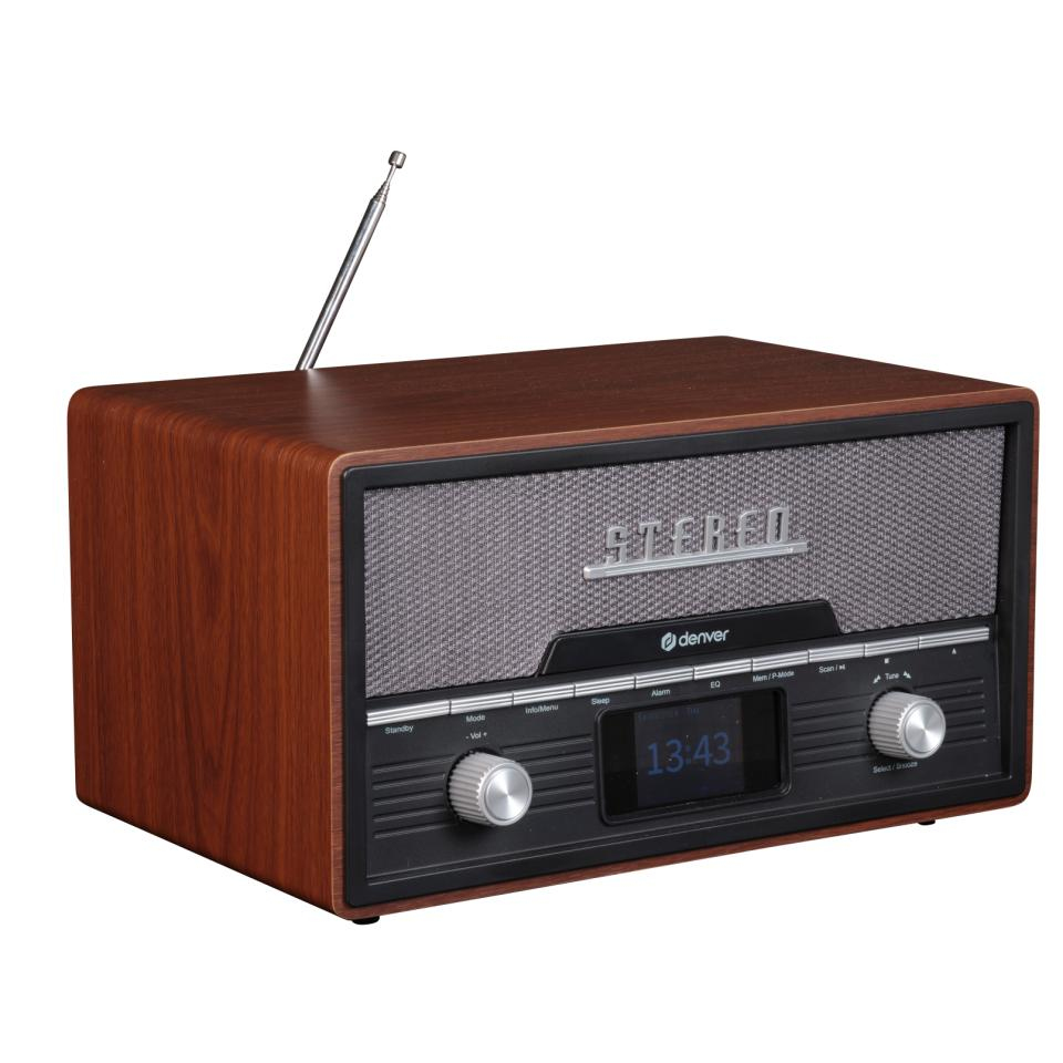 DENVER MDA-525DW Audiosystem 100 W Dunkles Holz