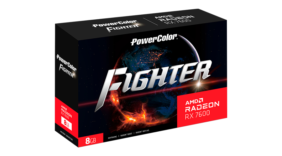 PowerColor Fighter Radeon RX 7600 8 GB GDDR6 Schwarz