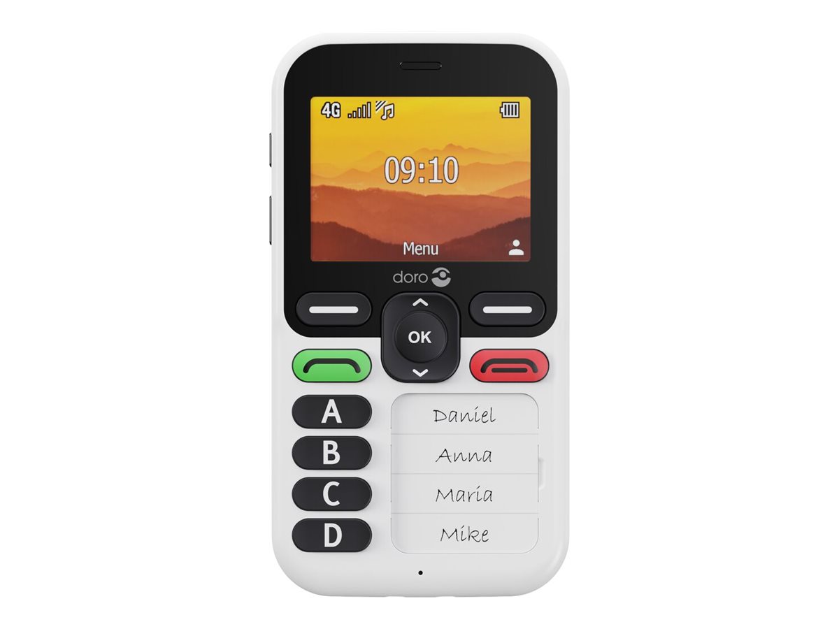 Doro Leva X10 2.4" 64 MB RAM 128 MB Feature Phone Schwarz, Weiß