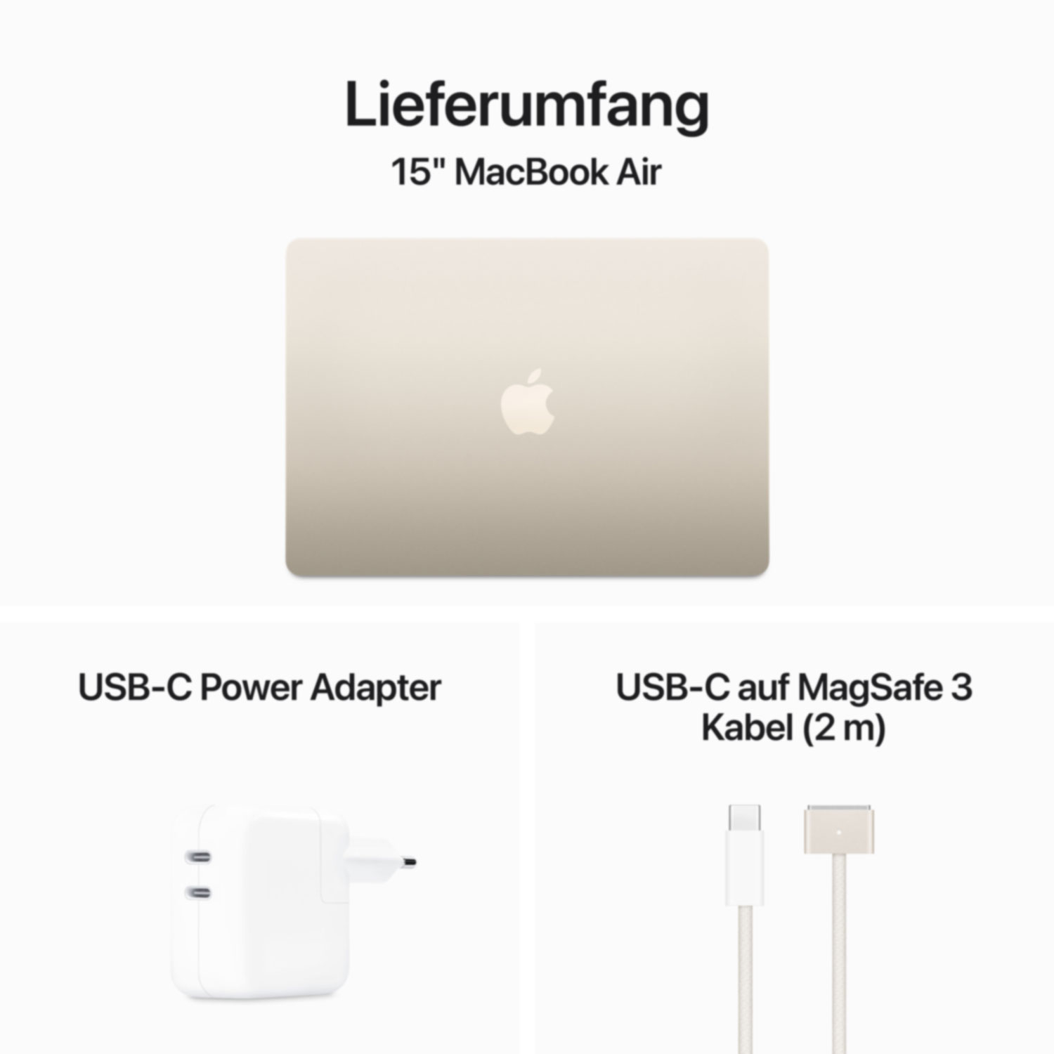 APPLE MACBOOK AIR 15 M3 8C/10C/16C 16GB RAM 512GB SSD MXD33D/A