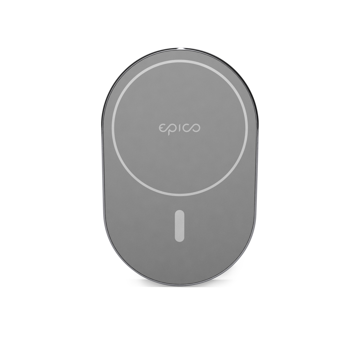 Epico Ellipse Wireless Car Charger Kabelloses Laden Schnellladen Grau