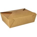 Papstar 87613 Einweg-Lebensmittelbehälter Karton - Polylactid (PLA) Braun (87613)