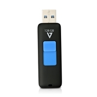 V7 128GB FLASH DRIVE USB 3.0 BLK 100MB/S READ 50MB/S WRITE (VF3128GAR-BLK-3E)