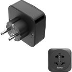 Hama Reiseadapter Typ E/F, 3-polig, Welt nach EU, 1x USB-C, 1x USB-A, PD, 20W, S (00223460)