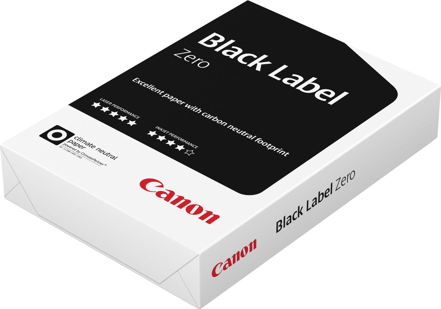 Canon Black Label Zero A3-Papier 80 g/m² - 500 Blatt Kopierpapier FSC (107µm Dicke, 162 Weißgrad, CO2 neutral) (99861553)