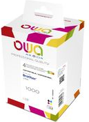 OWA Multi-Pack Tinte K10360OW ersetzt brother LC-980BK/C/M/Y Inhalt: 1 x 14 ml schwarz, je 1 x 9 ml cyan, magenta, gelb - 1 Stück (LC980BKLC9800CL)