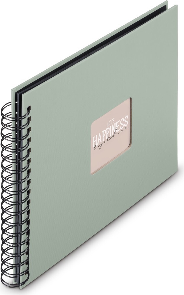 Hama Spiral-Album Fine Art 50 schwarze Seiten Salbei (00009870)