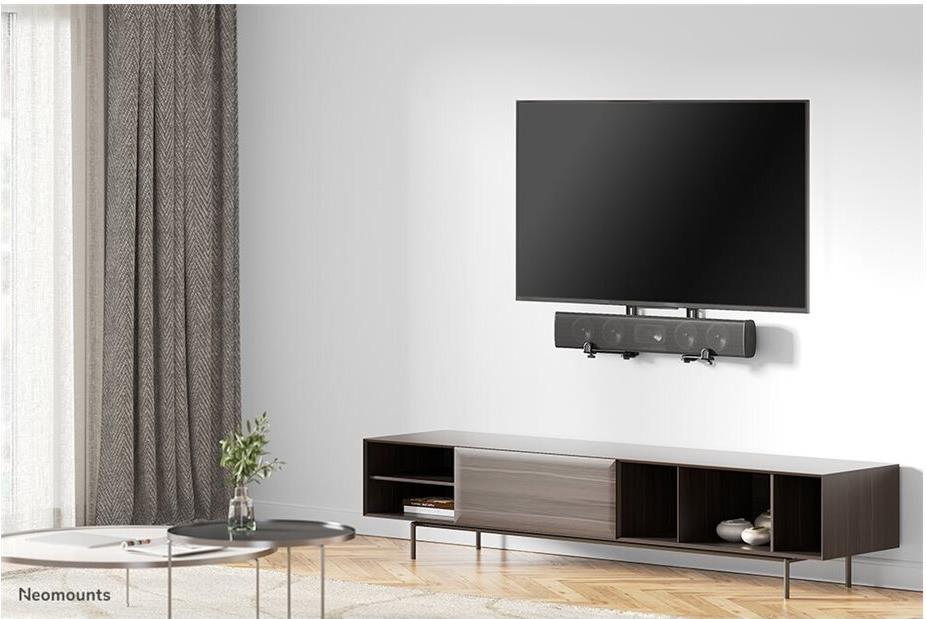 Neomounts AWL29-650BL1 Universelle Soundbar-Halterung VESA bis 15 kg Tiefenverstellbar Schwarz