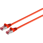 Netzwerkkabel-Patchkabel, cat 6A, S/FTP, PIMF, Halogenfrei, GHMT-ZERTIFIZIERT, rot, 0,25m · Patchkabel cat 6A S/FTP PIMF 500 MHz Halogenfrei · Anschlüsse: RJ45 Stecker (75711-A0.25R)
