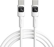 Techly Kabel USB 2.0 Typ C M/M weiß 1m (ICOC-MUSB20-C60W1)