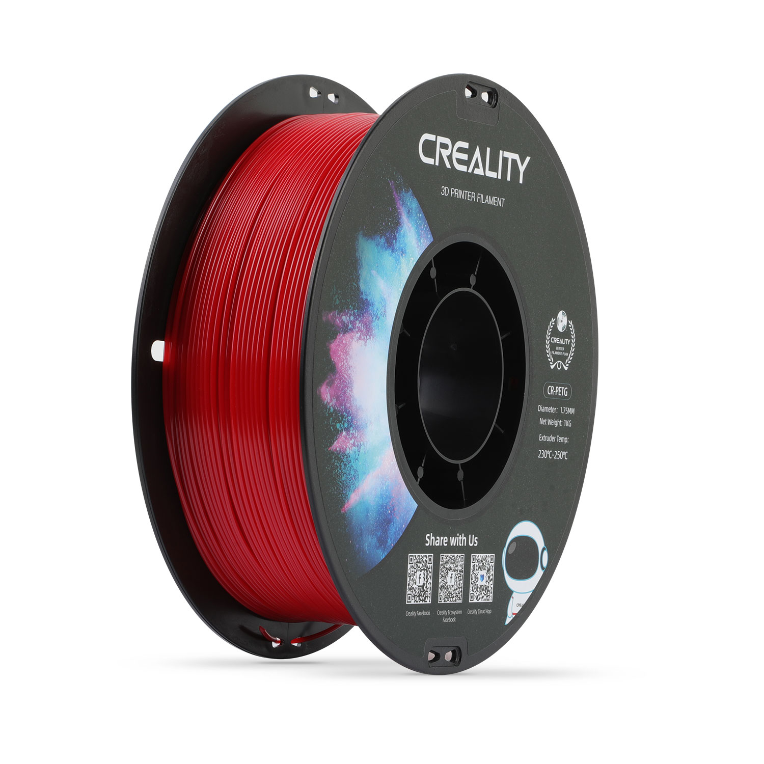 Creality3D CR-PETG Filament 1,75 mm 1 kg Rot