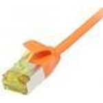 Patchkabel RJ45, CAT6A 500Mhz, 1,5m, orange, U/FTP, slimline rund d=3,8mm, TPE/LSZH(Superflex), AWG32, mitCat.7 Rohkabel, Synergy 21 (S217364V3)