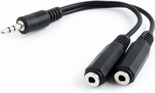 Gembird CCA-415-0.1M Audio-Kabel 0,1 m 3.5mm 2 x 3.5mm Schwarz (CCA-415-0.1M)