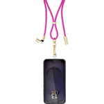 Intenso Handykette und Lade-/Datenkabel Cell Phone Charging Lanyard neon-pink (7991004)