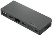 Lenovo Powered USB-C Travel Hub - Docking Station - USB-C - VGA, HDMI - WW - für ThinkPad T480; T480s; T490; T590; X1 Carbon (6th Gen); X1 Yoga (3rd Gen); X280