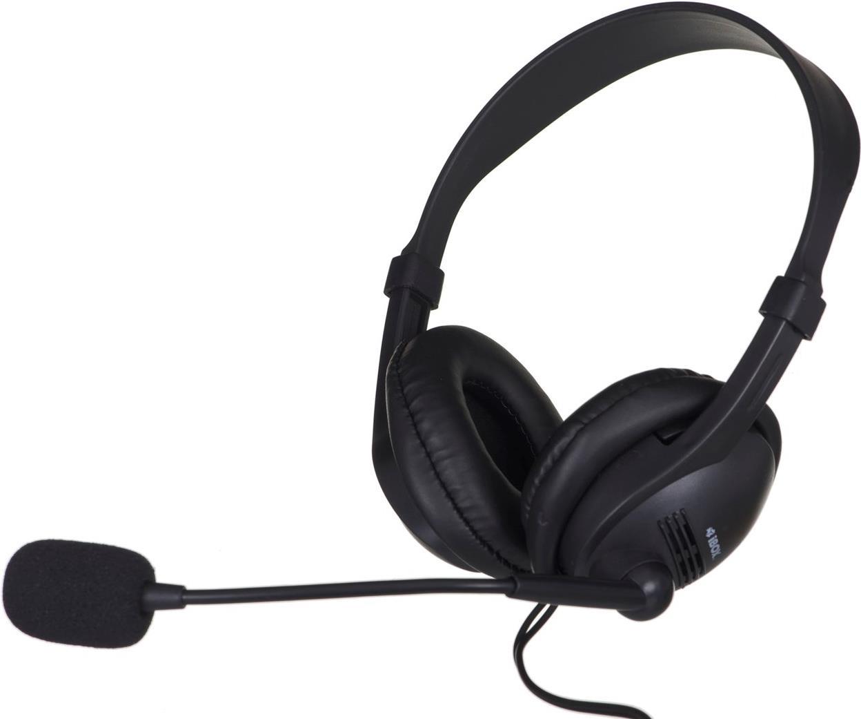 iBox W1MV Kopfhörer Kabelgebunden Kopfband Büro/Callcenter Schwarz (SHPIW1MV)