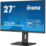 iiyama ProLite XUB2793QSU-B7, 68,6cm (27''), USB, Kit (USB), schwarz TFT Monitor, 16:9, Bildschirmdiagonale: 68,6 cm (27''), Auflösung: 2560x1440 Pixel, VESA Mount (100x100 mm), Lautsprecher, verstellbarer Standfuß, Reaktionszeit: 1ms, Helligkeit 300cd, Blickwinkel 178/178°(H/V), Kontrast: 1300:1, USB (3.0, 2x), Display-Port, HDMI, inkl.: Kabel (USB, HDMI, Display Port), Netzkabel, QSG, Farbe: schwarz (XUB2793QSU-B7)