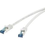 Renkforce RJ45 Netzwerk Anschlusskabel CAT 6a S/FTP 20 m Grau mit Rastnasenschutz, Flammwidrig Renkforce (1381766)