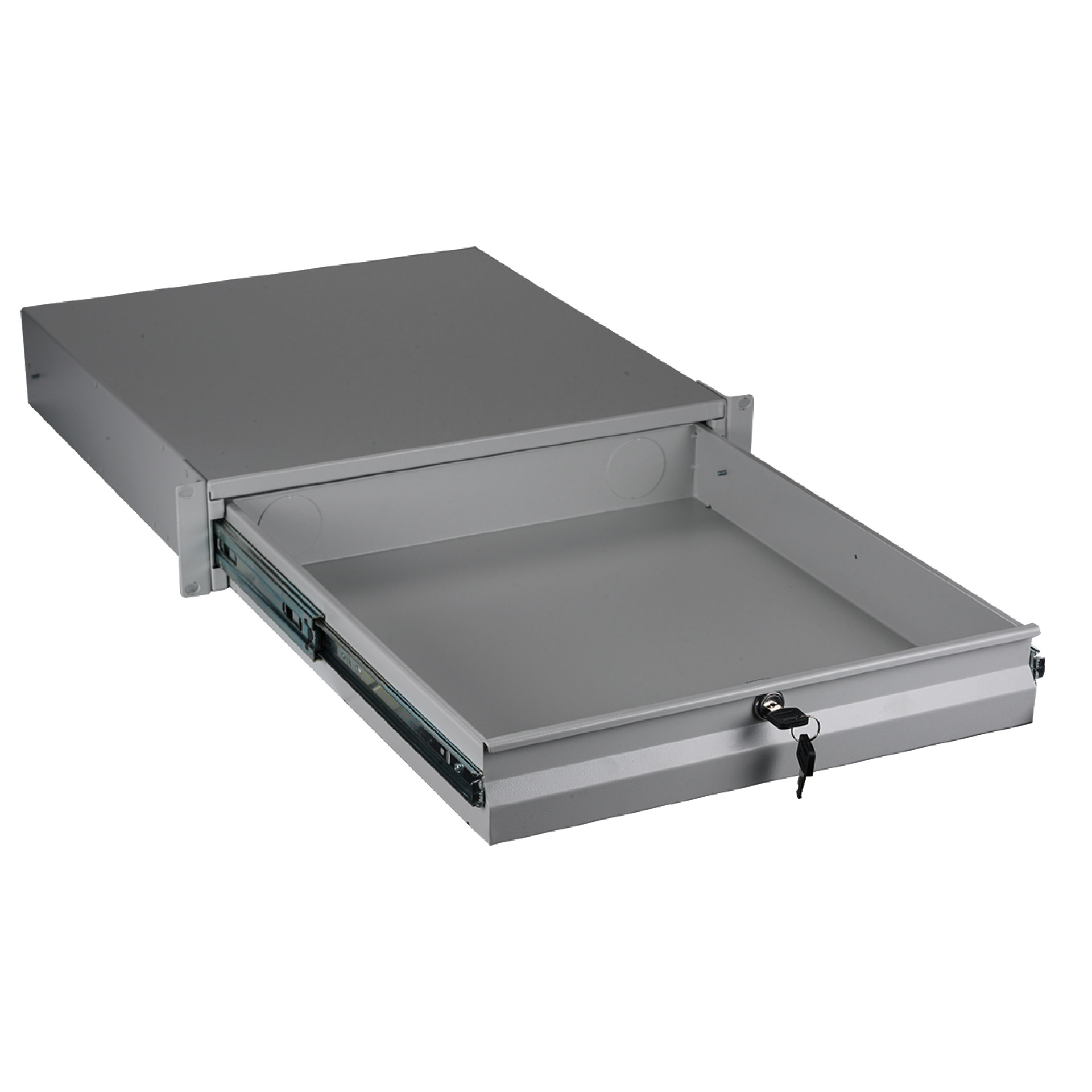 EFB-Elektronik 48,30cm (19") 3HE Tastatur-/Dokumentenschublade, abschließbar, RAL7035 Hersteller: EFB Elektronik (691646N.3)