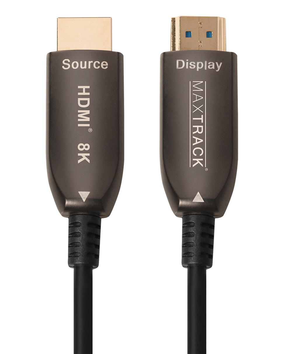 Transmedia C 507-10 ML 10 m HDMI Glasfaser Kabel 2.1 Schwarz