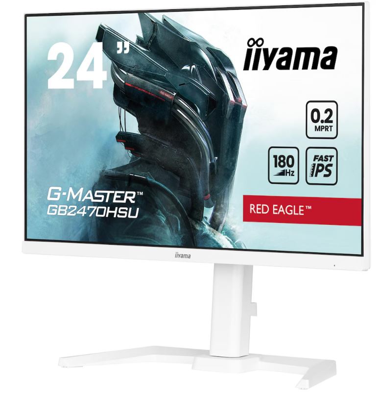 Iiyama G-Master GB2470HSU-W6 60,5cm (23,8") FHD IPS Gaming-Monitor HDMI DP [Energieklasse E] (GB2470HSU-W6)