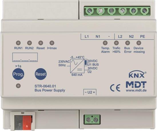 MDT STR-0640.01 Redundante Busspannungs- versorgung m.Diagnose 6TE REG 640mA (STR-0640.01)