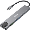 Equip Adapter USB-C -> HDMI GbE 3xUSB3.2 Gen1 SD/TF PD 100W (133497)