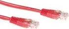 ACT Red 1.5 meter U/UTP CAT5E patch cable with RJ45 connectors. Cat5e u/utp red 1.50m (IB5551)