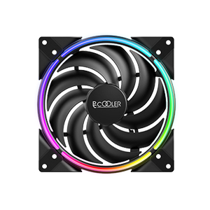 PCCOOLER Corona MAX 140mm FRGB Gehäuselüfter Schwarz