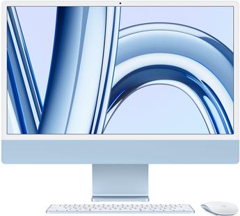 Apple iMac Apple M M3 59,7 cm (23.5") 4480 x 2520 Pixel All-in-One-PC 8 GB 1 TB SSD macOS Sonoma Wi-Fi 6E (802.11ax) Blau (Z19K-GR15)