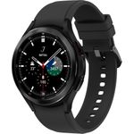 Samsung Galaxy Watch4 Classic - 46 mm - schwarz - intelligente Uhr mit Ridge Sport Band - Flouroelastomer - schwarz - Anzeige 3.46 cm (1.4") - 16 GB - 7.6 GB - NFC, Wi-Fi, Bluetooth - 4G - 52 g