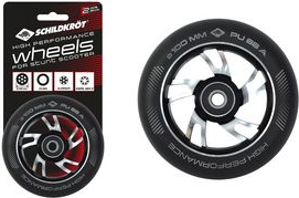 SCHILDKRÖT Stunt Scooter Ersatzräder Hi Performace Wheels 100 PU Räder (Härtegrad 88A), Alu-Felge, ABEC9 Kugellager - 1 Stück (510981)