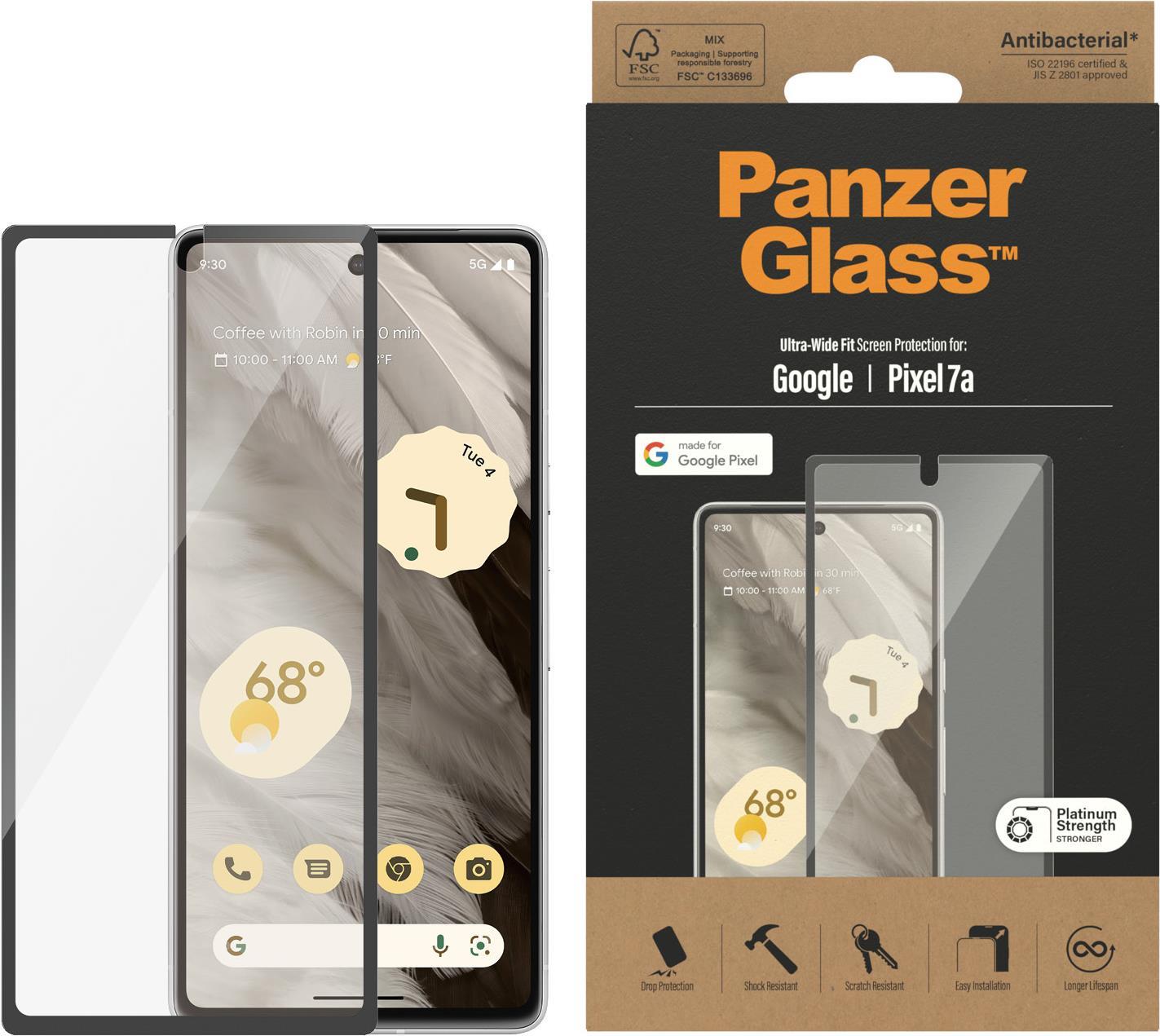 PanzerGlass ™ Displayschutz Google Pixel 7a | Ultra Wide Fit (4776)