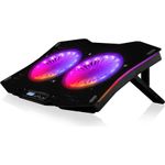 Modecom MC-CF18 RGB Llaptop-Kühlpad 45,7 cm (18") 1200 RPM Schwarz (PL-MC-CF-18-RGB)