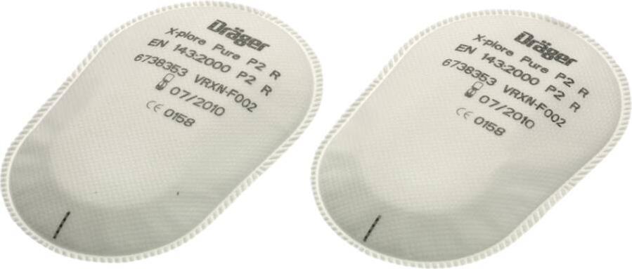 Dräger X-plore Pure P3 R Partikelfilter Bajonett (2 Stück)