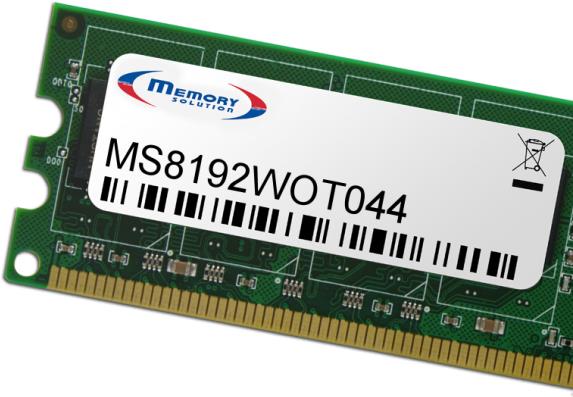 Memory Solution MS8192WOT044 Speichermodul 8 GB (MS8192WOT044)