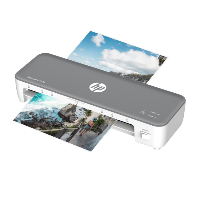 HP OneLam 270 A4 Heißlaminator A4 Grau, Weiß
