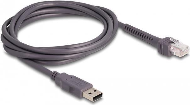Delock USB Barcode Scanner 1D mit Anschlusskabel und Halterung (90565)