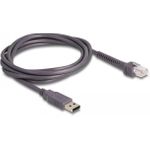 Delock USB Barcode Scanner 1D mit Anschlusskabel und Halterung (90565)