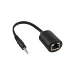 InLine® Audio über RJ45 passiv, 2x Klinke 3,5mm Stecker / RJ45 Buchse, max. 50m, 2er Pack (89002)