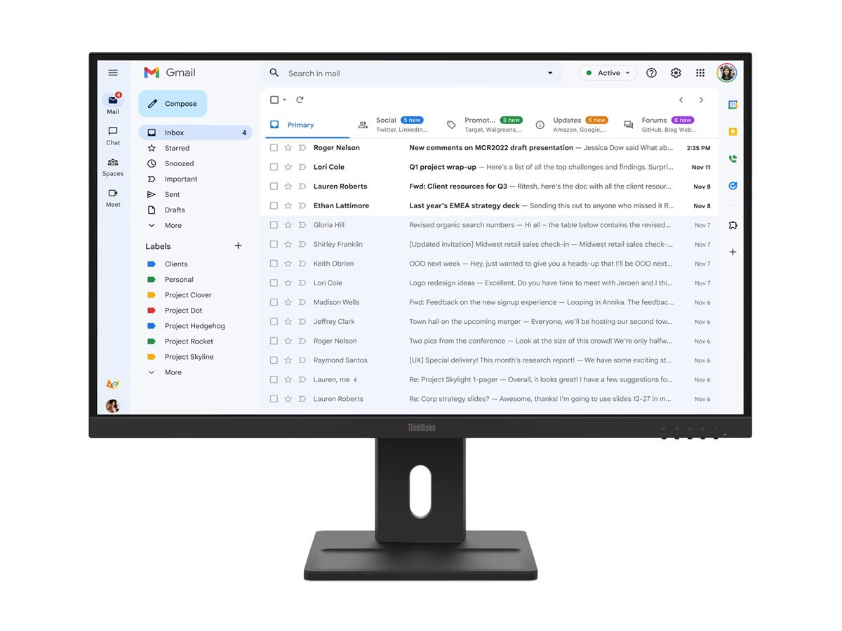 Lenovo ThinkVision E27-40 27" Monitor Full HD IPS 100 Hz Raven Black