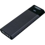 Origin Storage M.2 Gehäuse OS-EUCM2/NVME-SATA USB-C für NVMe/SATA 2280/2260 Schwarz (OS-EUCM2/NVME-SATA) (geöffnet)