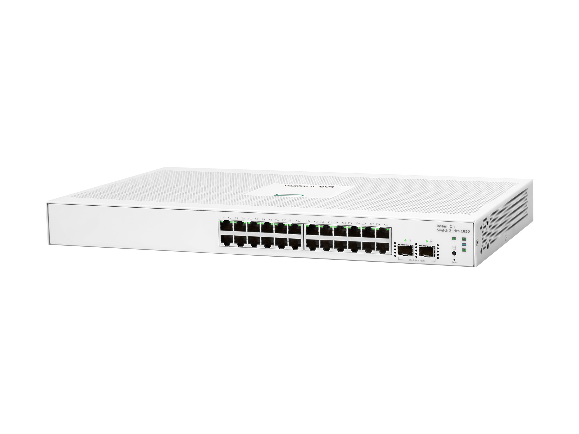 HPE Networking Instant On 1830 24G 2SFP Switch 24-Port Gigabit Smart Switch Weiß